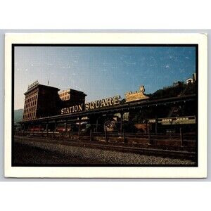 Postcard Pennsylvania Pittsburgh Station Square Train P&LE Building VTG 1985 PA